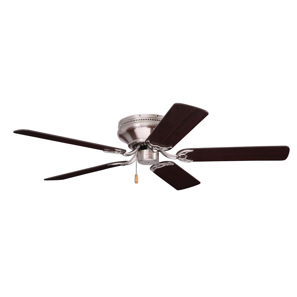 Emerson CF805SBS 52" Snugger Traditional  Ceiling fan in Brushed Steel with Dark Cherry/Mahogany blade finish